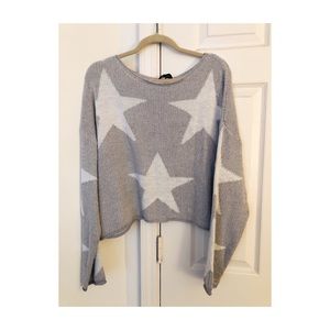 Grey star sweater